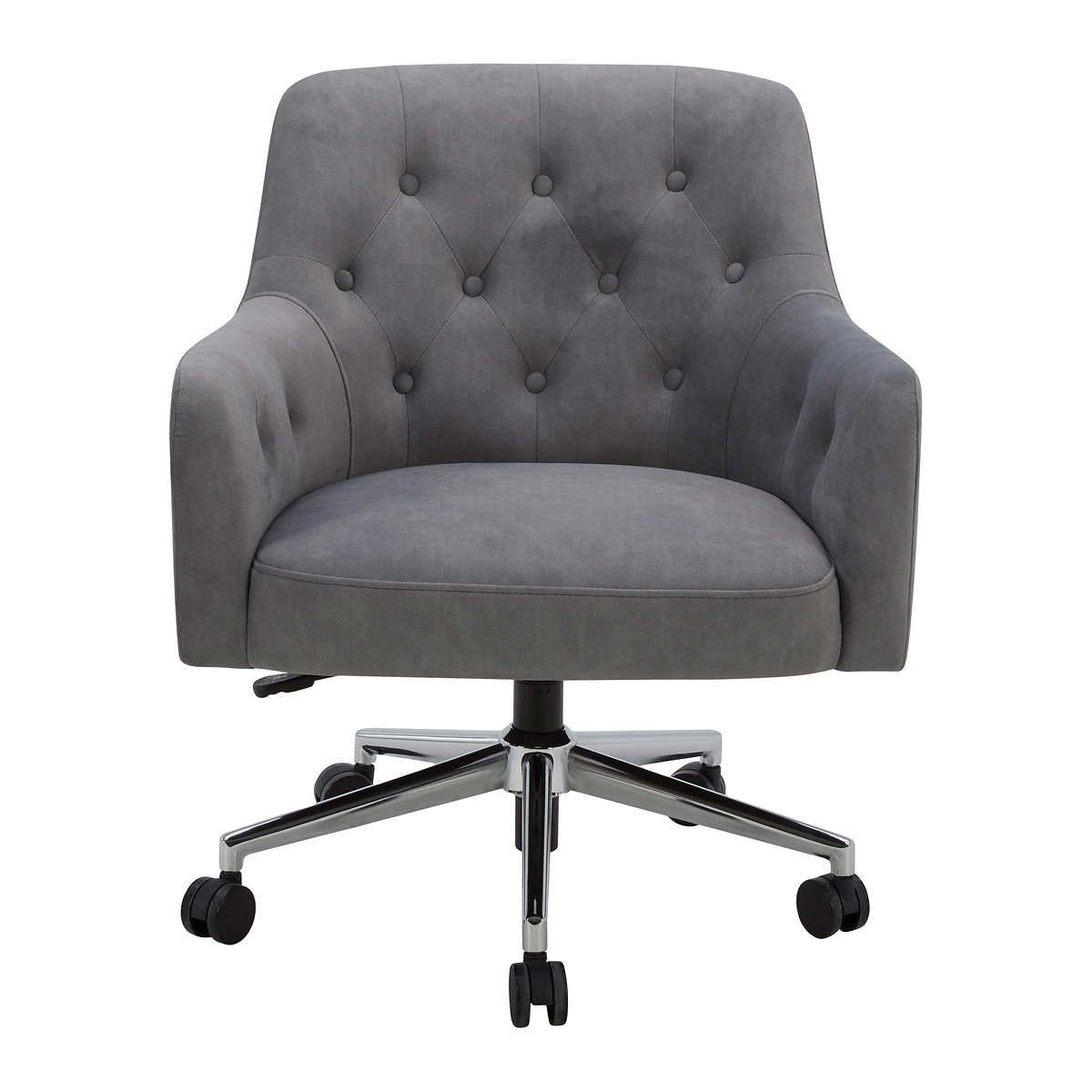 Aiden &amp; Ivy Ray Fabric Swivel Office Chair Colour: Grey