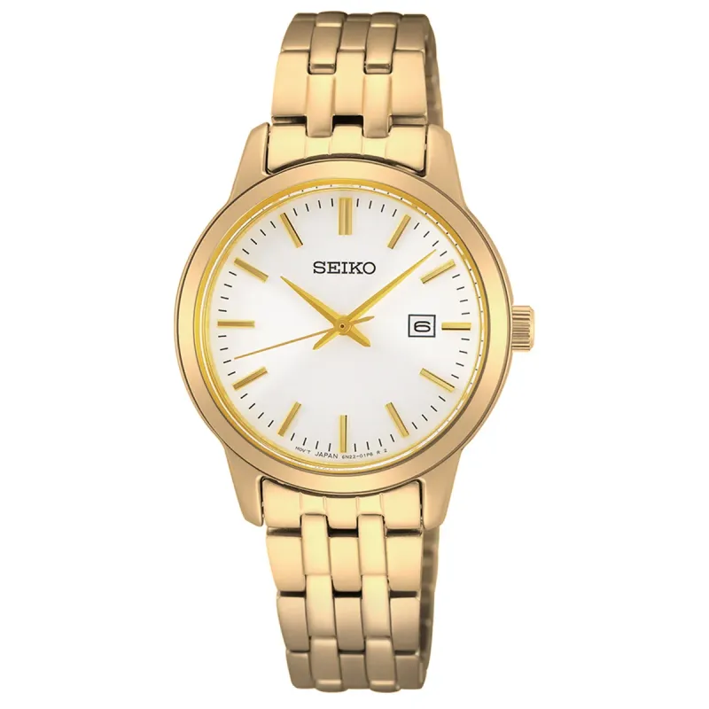Seiko White Dial Ladies Watch  Model  SUR412P1