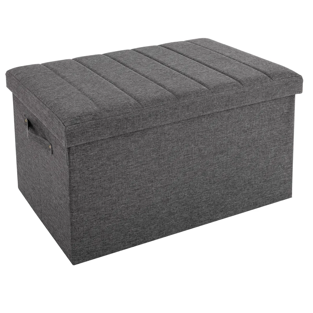 Seville Classics Foldable Trunk Ottoman  ColourGrey