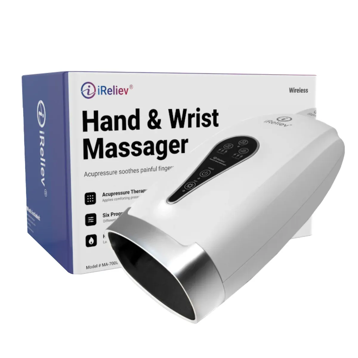 iReliev Hand &amp; Wrist Compression Massager with Heat
