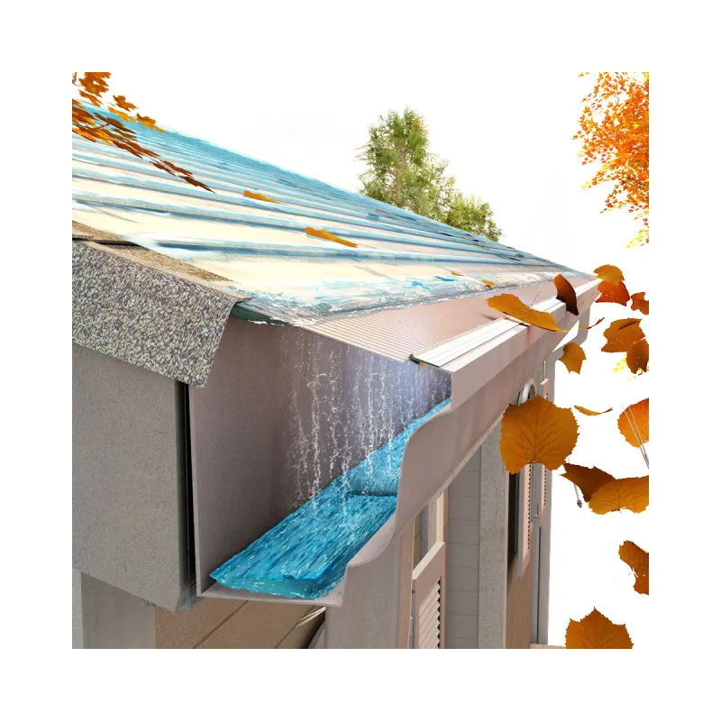 EasyOn Gutter Guard Gutter System  Length: 7.32 m (24 ft.)