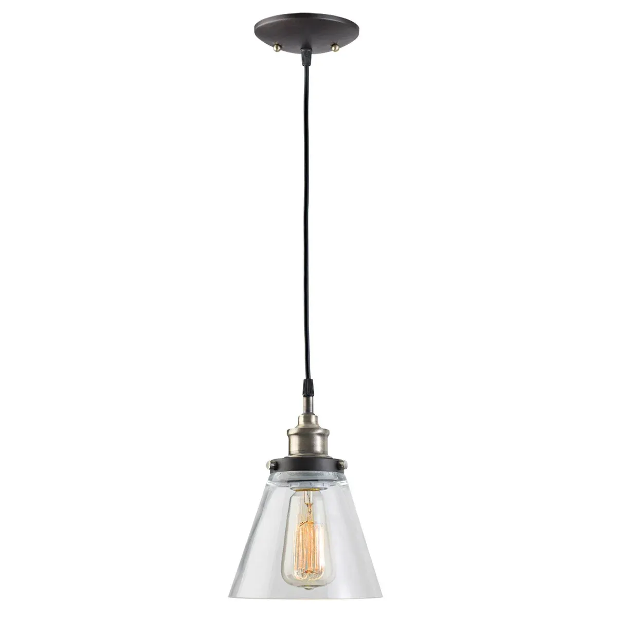 Globe Electric Jackson 1 Light Pendant  black