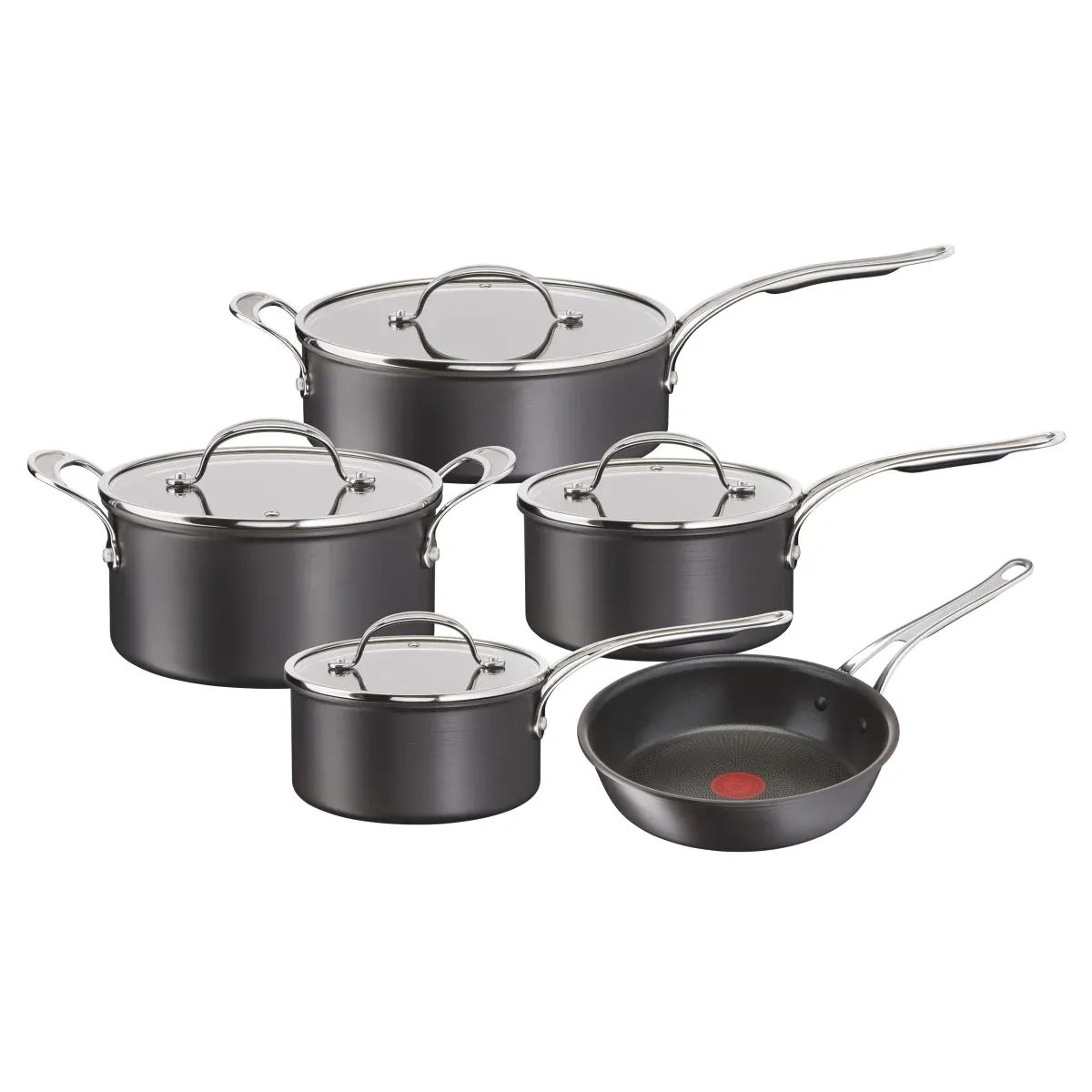 Jamie Oliver by T-fal Hard Anodized Cookware Set, 9-piece