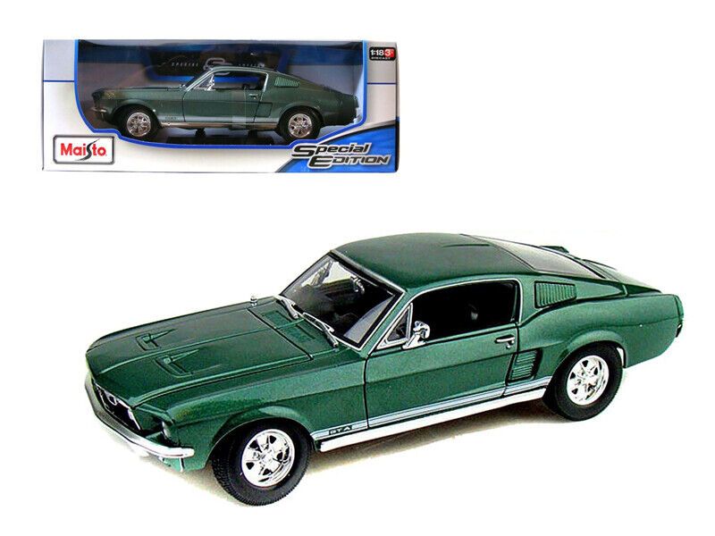 MAISTO 1:18 Scale Diecast Special Edition 1967 Ford Mustang GTA Fastback