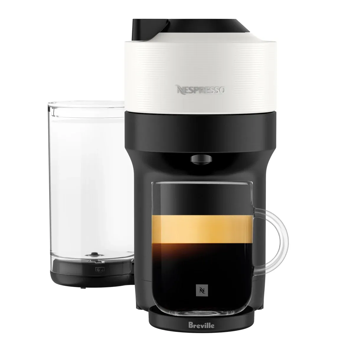 Nespresso Vertuo Pop+ Coffee Pod Machine by Breville with Aeroccino Color: White