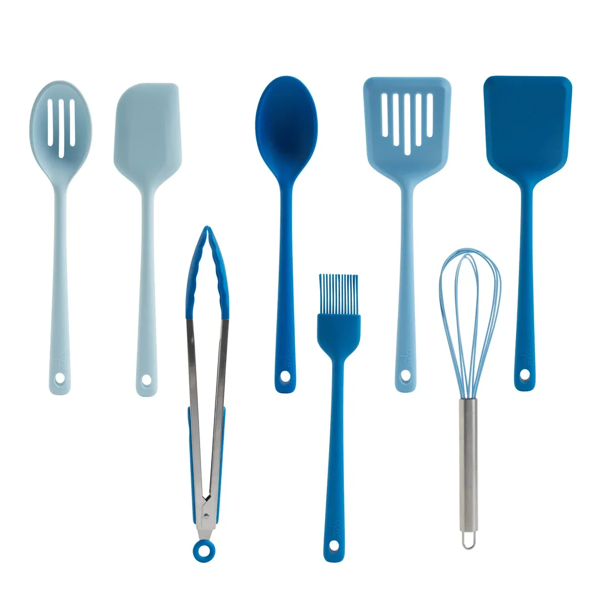 Core Kitchen Silicone Utensils, Set of 8 Color: Blue