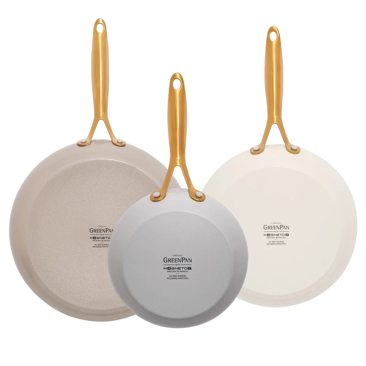 GreenPan Jewel Ceramic Non-Stick Skillet Set, 3-pieces