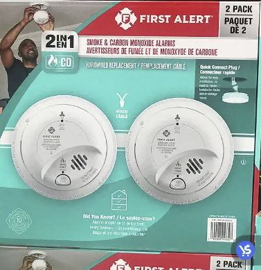 FIRST ALERT SMOKE &amp; CO COMBO ALARM PACK OF 2