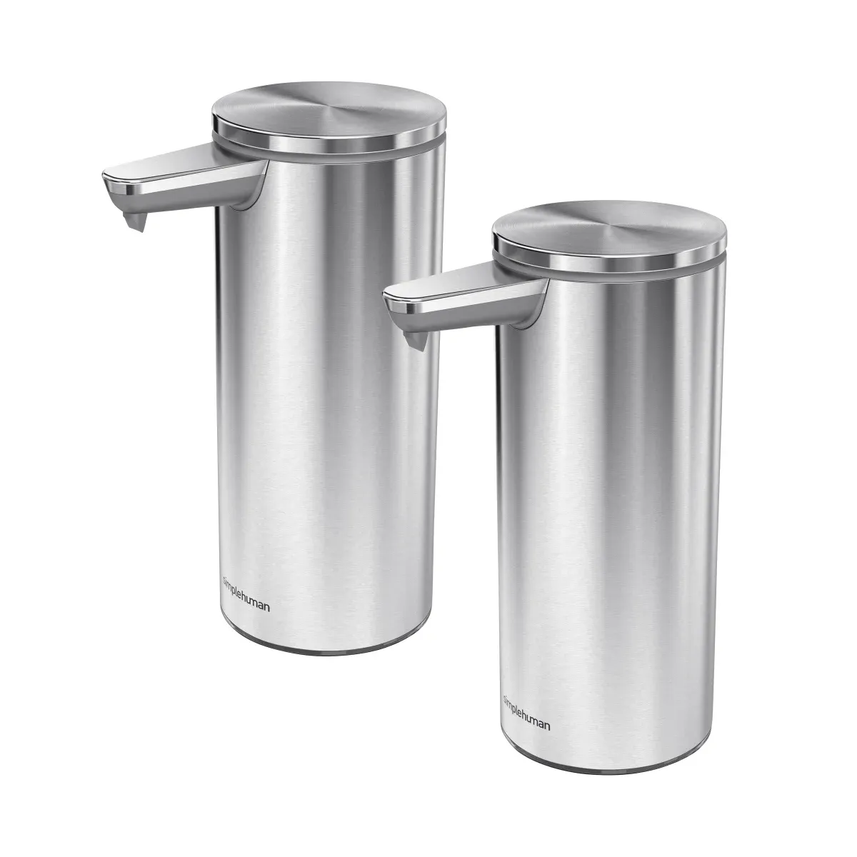 Simplehuman Rechargeable Sensor Soap Dispenser, 2-pack