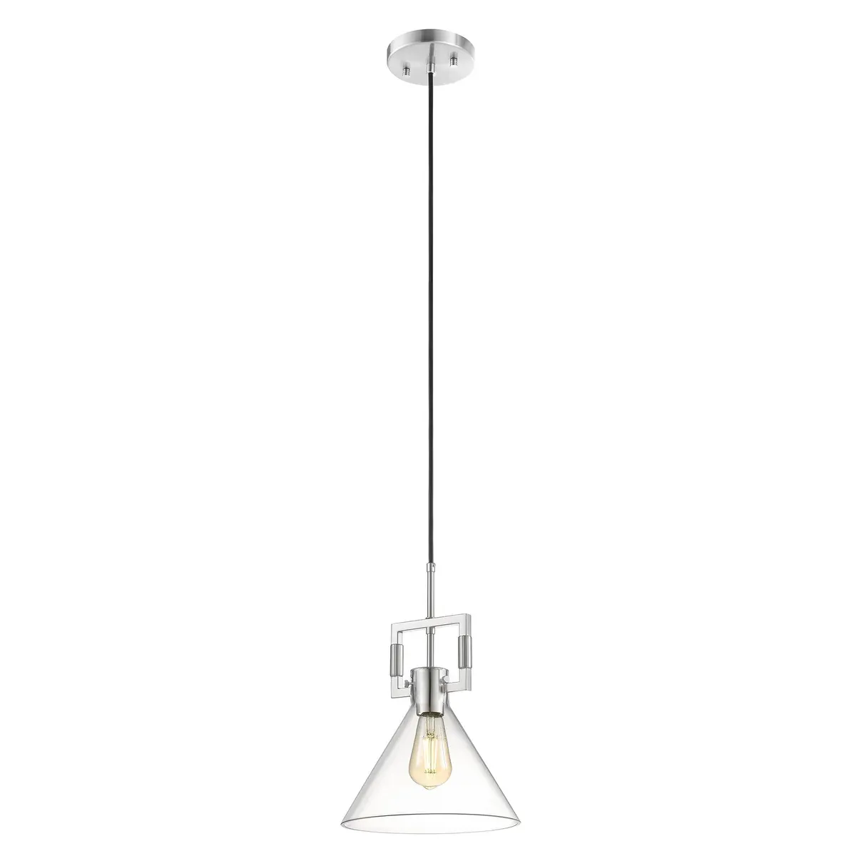 OVE Georgia 1-Light Pendant Finish : Satin Nickel