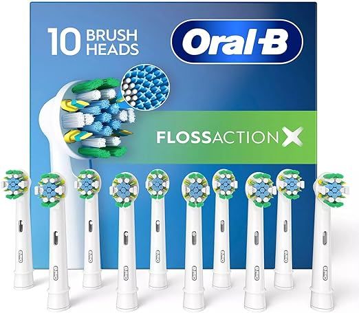 Oral-B Cross Action Replacement Electric Toothbrush Heads, 10-count Color : White