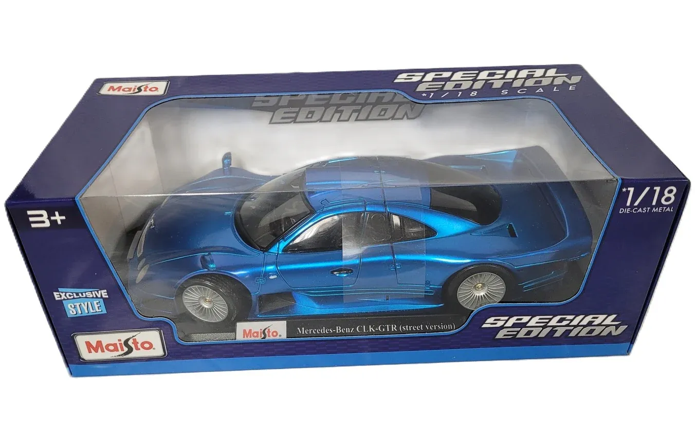 MAISTO 1:18 Scale Diecast Special Edition Mercedes-Benz CLK-GTR (street version)