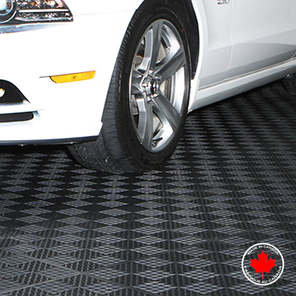 Ultralock Black Perforated Garage Tiles - 5 box - 18.3 sq. m. (197 sq. ft.)