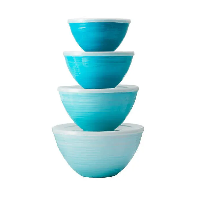 4 PC Mixing Bowl Set Blue