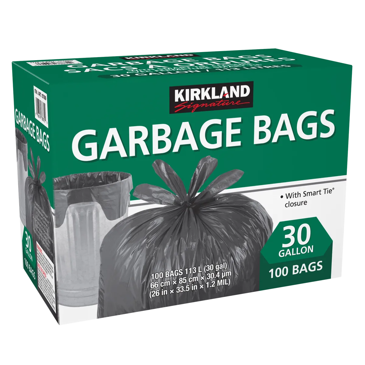 Kirkland - Garbage Bags 26&quot; x 33.5&quot; - 100pk