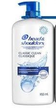 Head and Shoulders Classic Clean Anti-dandruff Shampoo,  950 mL
