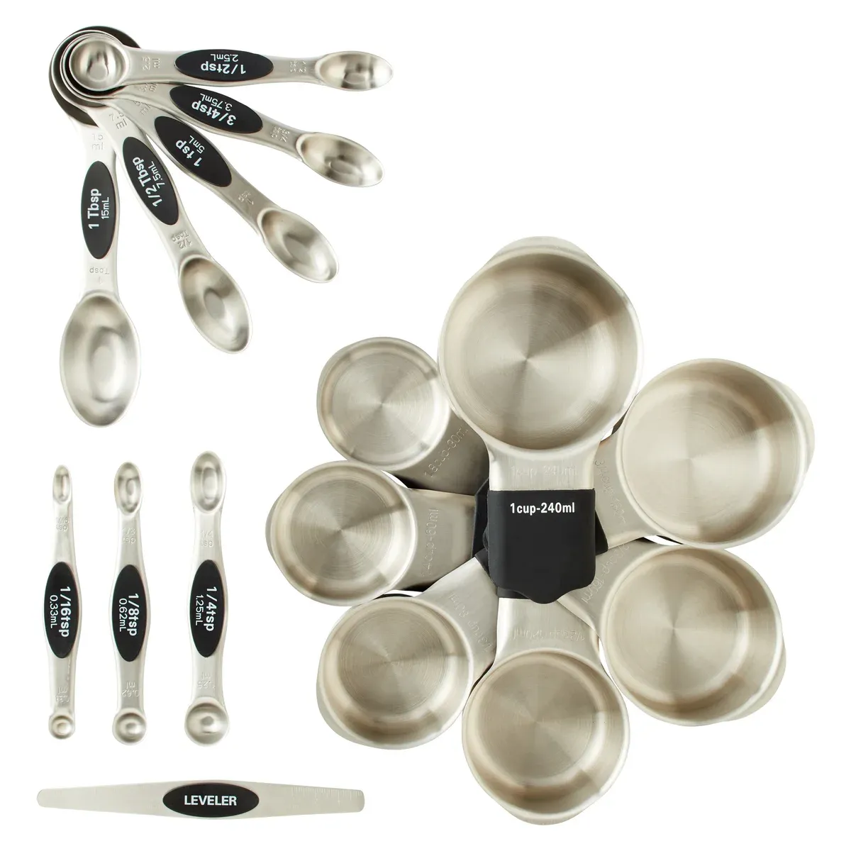 Miu Measuring Cups and Spoons Set, 16 pieces