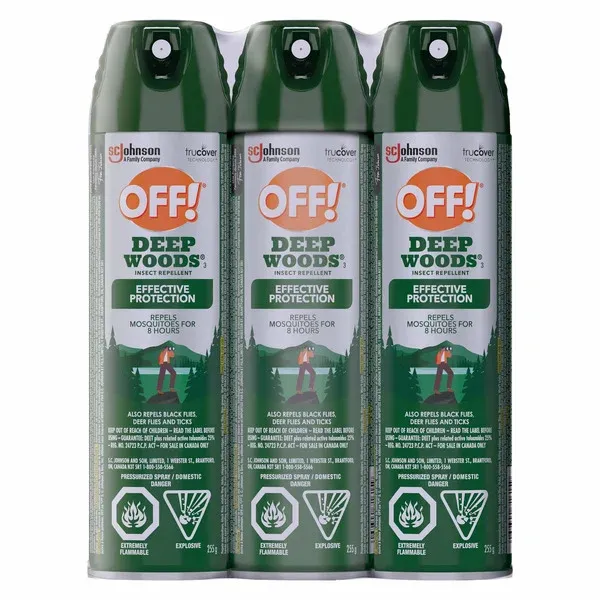 OFF! DEEP WOODS INSECT REPELLENT 3 x 255 g