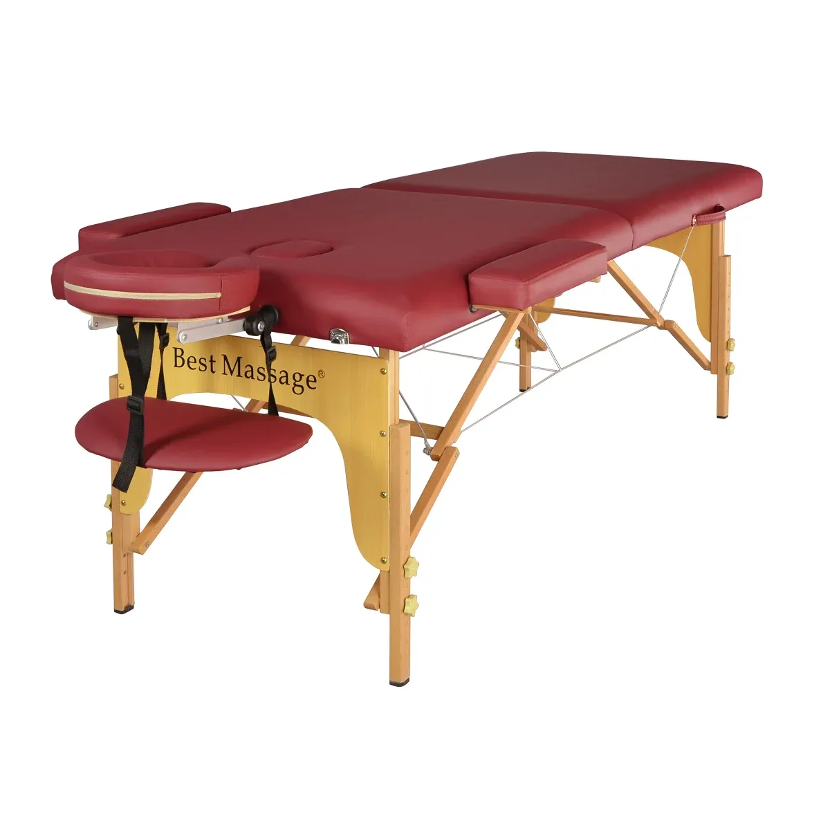 Best Massage 28-in. Portable Massage Table Colour: Red