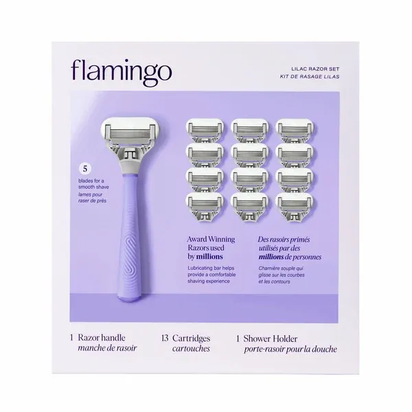 FLAMINGO WOMEN’S RAZOR TARO &amp; ROSE GOLD 13 CARTIDGES