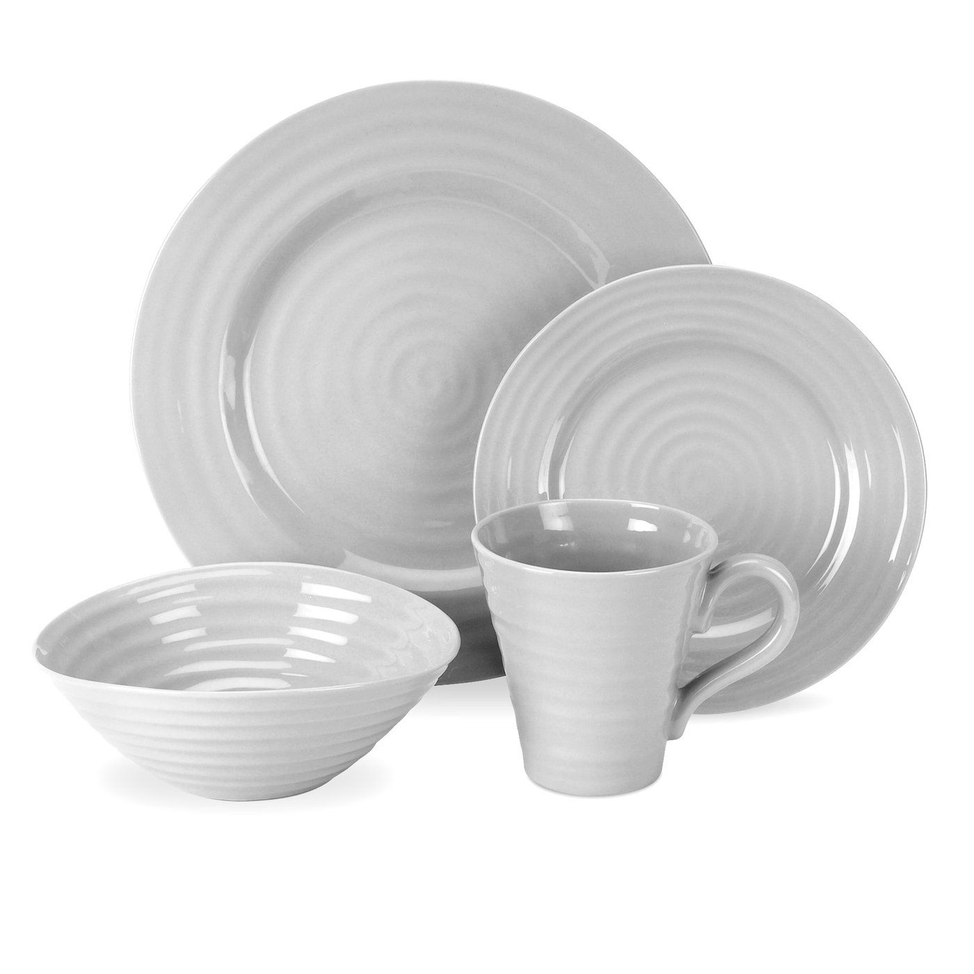 Sophie Conran Grey 4 piece Place Setting  Dove Grey