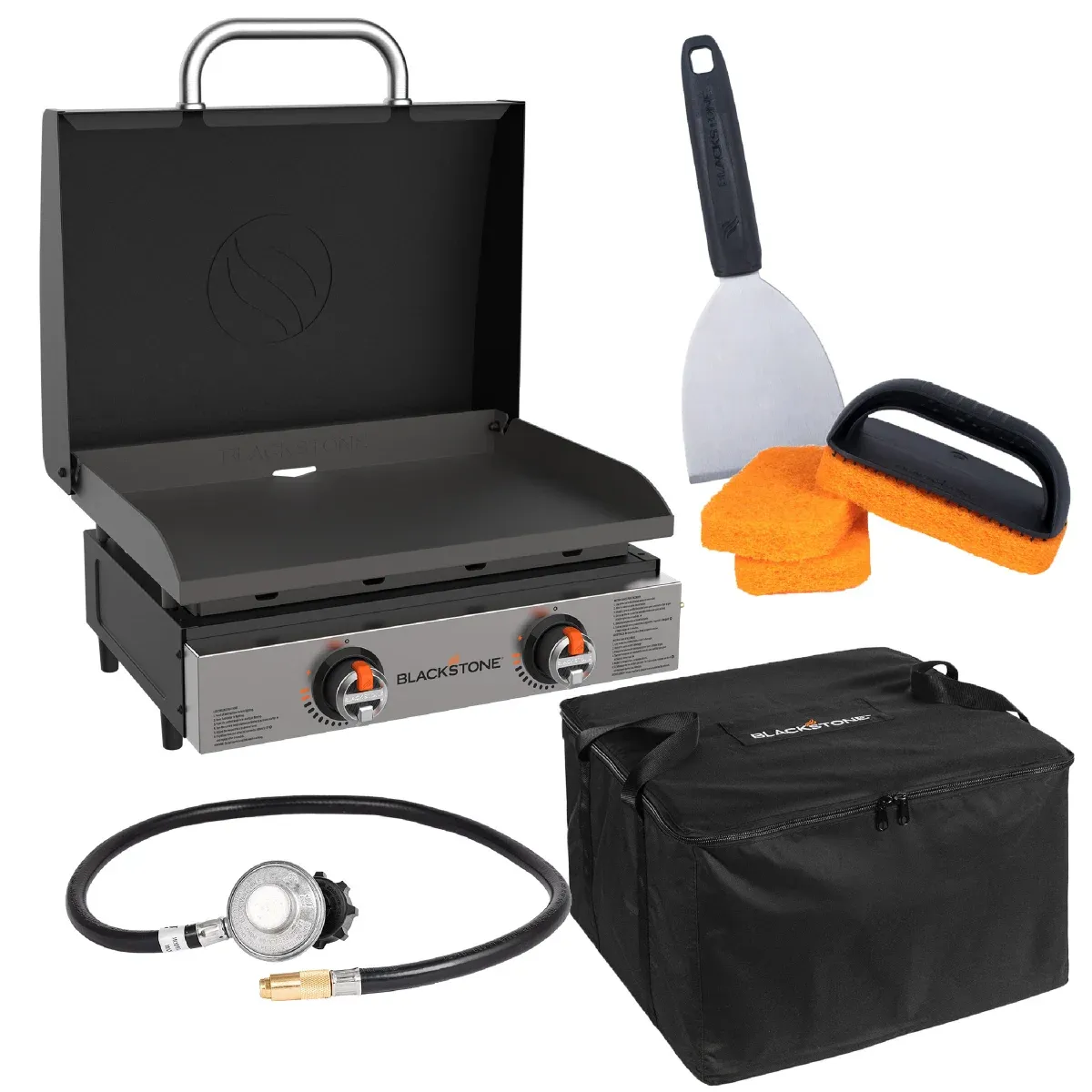 Blackstone Original 22” Tabletop Griddle with Hood Bundle