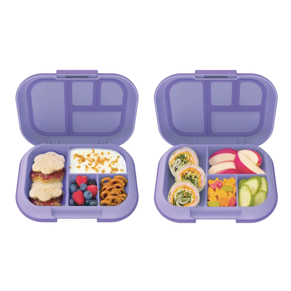 Bentgo Kids Chill Lunch Box, 2-pack Colour: Purple