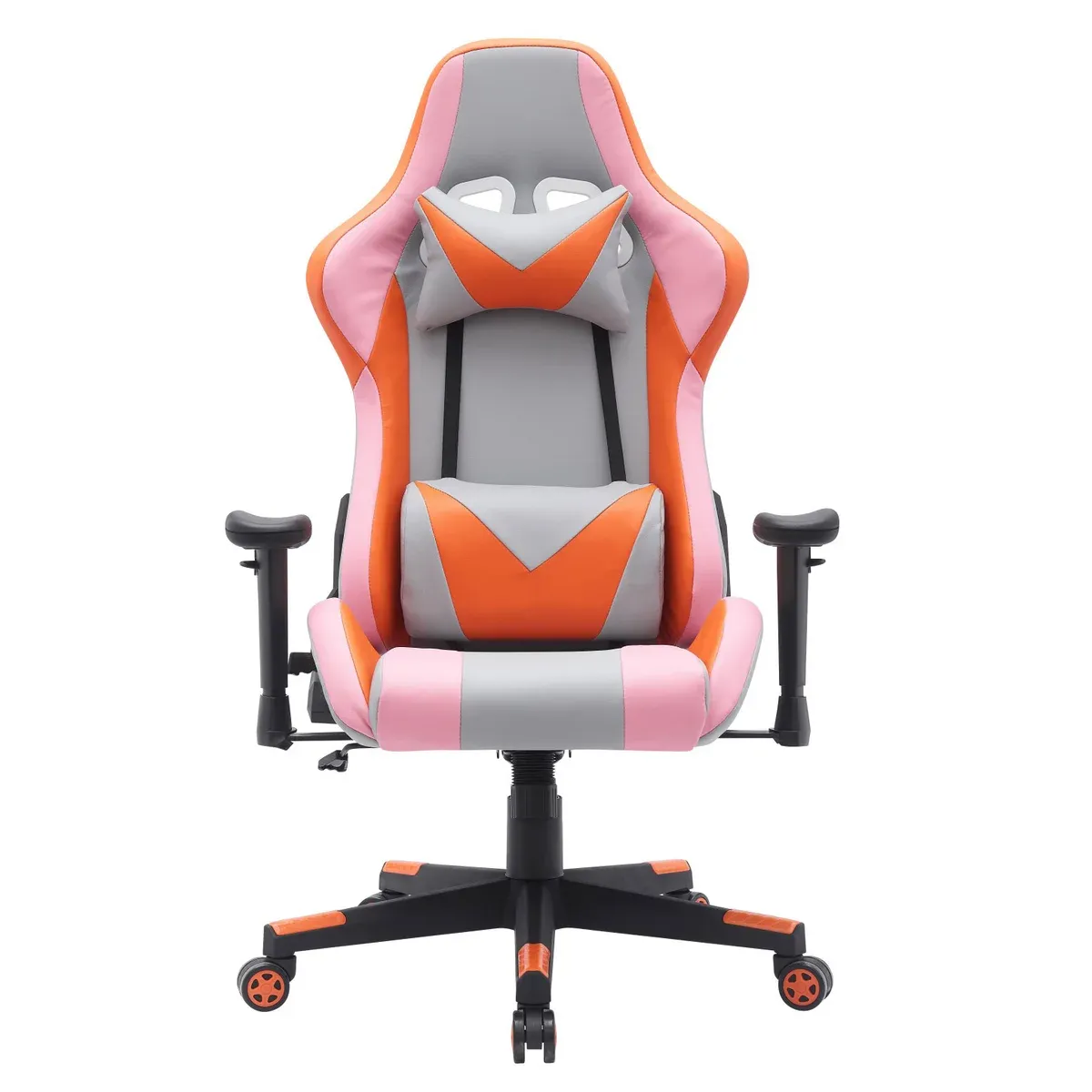 Myla Gaming Chair   Colour: grey, orange and pink