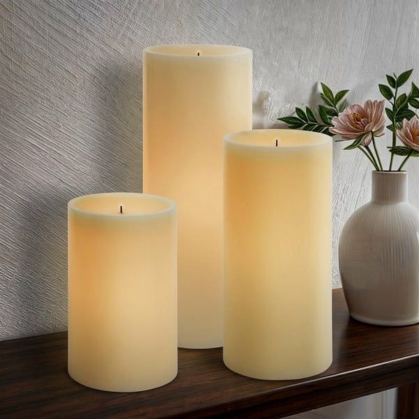 Glow Wick LED Color Changing Wax Candles With Remote 3