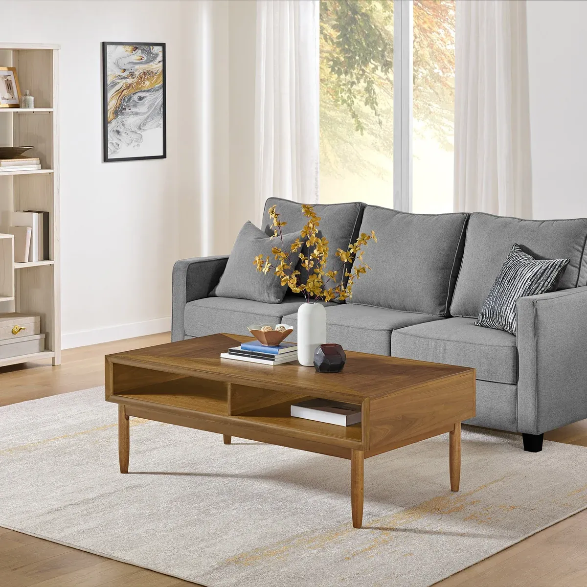 Luna Coffee Table Colour : Light Brown