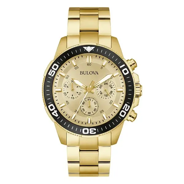 BULOVA MENS CHAMPAGNE DIAL, 42MM 98A315