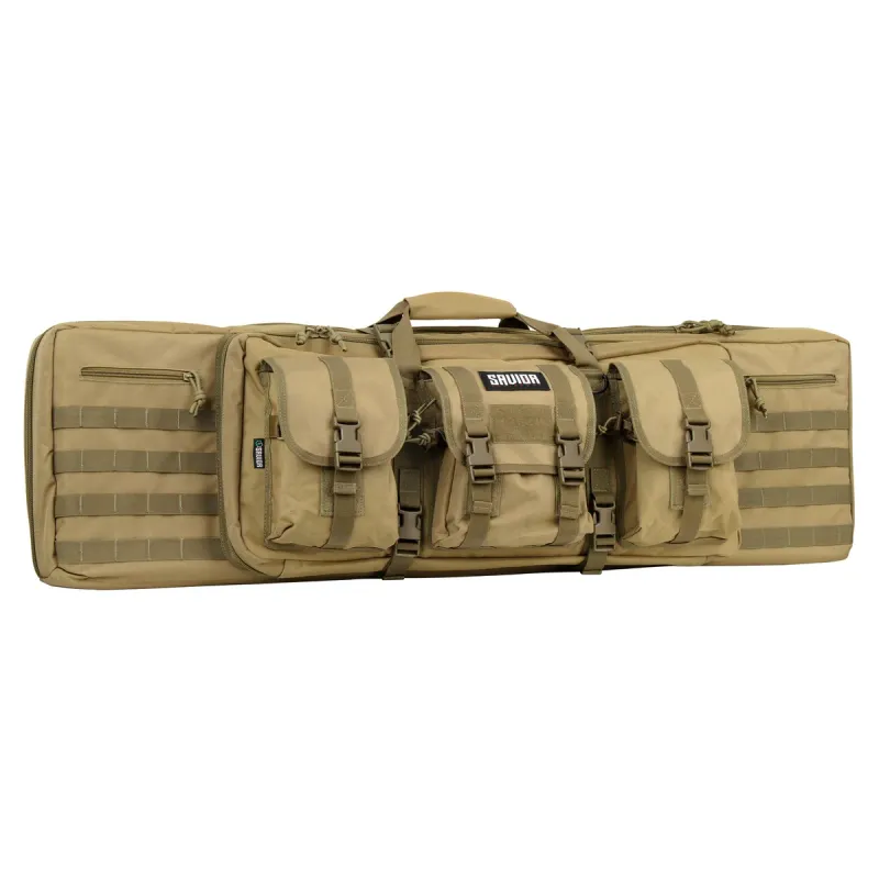 Savior Equipment American Classic Double Rifle Bag Color: Tan Gear Size: Small