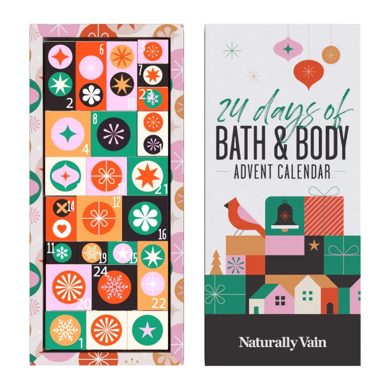 Naturally Vain 24 Days Of Bath &amp; Body Advent Calendar