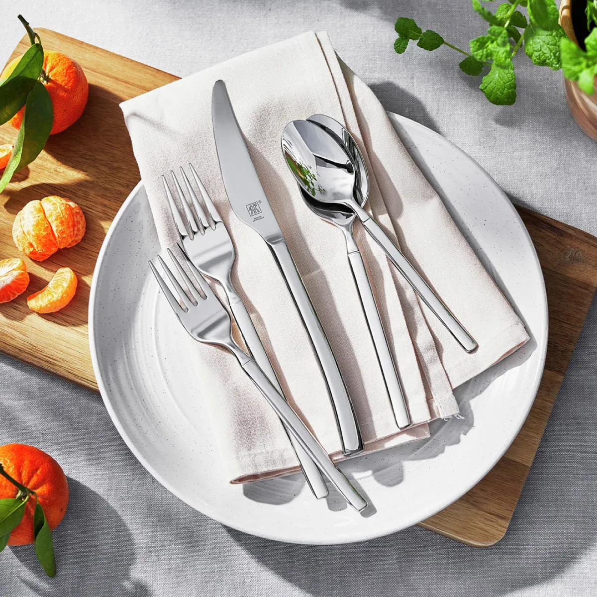Zwilling Opus Stainless Steel Flatware Set, 65-piece