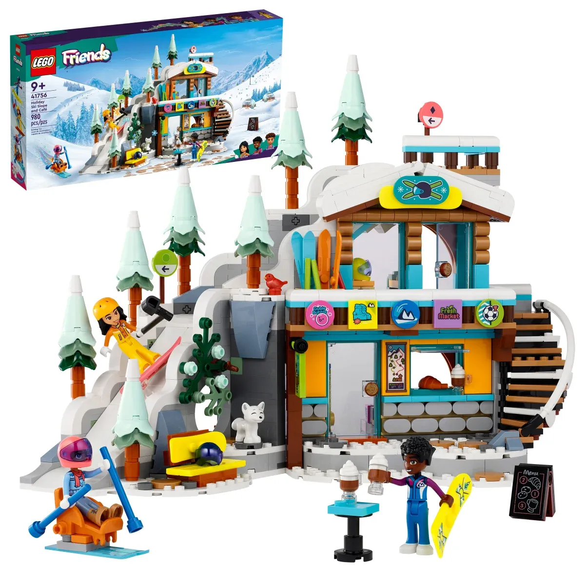 LEGO Friends Holiday Ski Slope and Café 41756