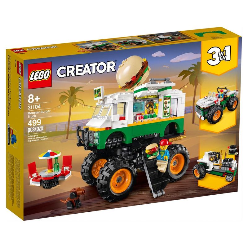 LEGO Creator 3-in-1 Monster Burger Truck 31104