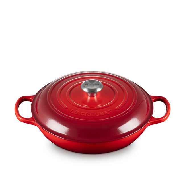Le Creuset Enamelled Cast Iron Braising   Braiser with lid - 3.5 L Colour : Red
