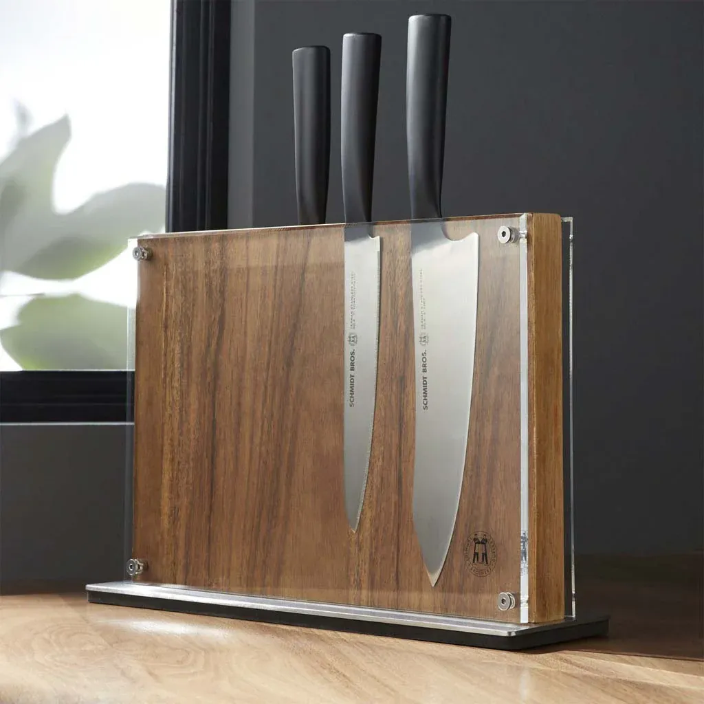 SCHMIDT Brothers Acacia Downtown Knife Block