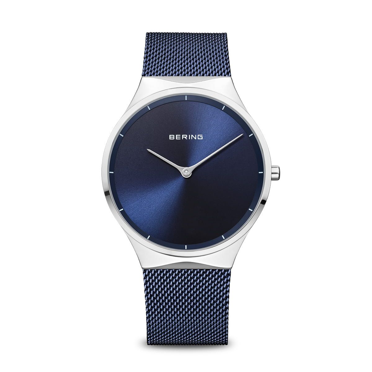 Bering Orologio unisex Strappo blu Case argento