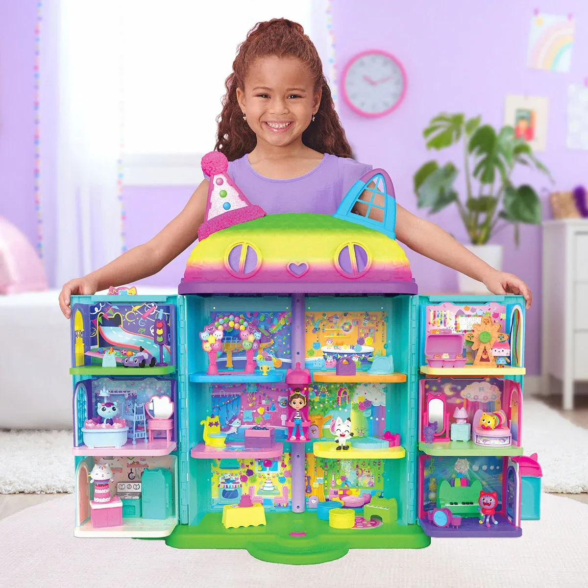 GST/HST Relief Gabby’s Celebration Dollhouse with 6 Detachable Rooms
