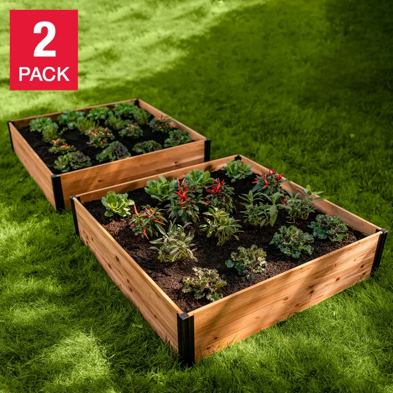Mezza 4 ft. x 4 ft. Garden Bed, 2-pack