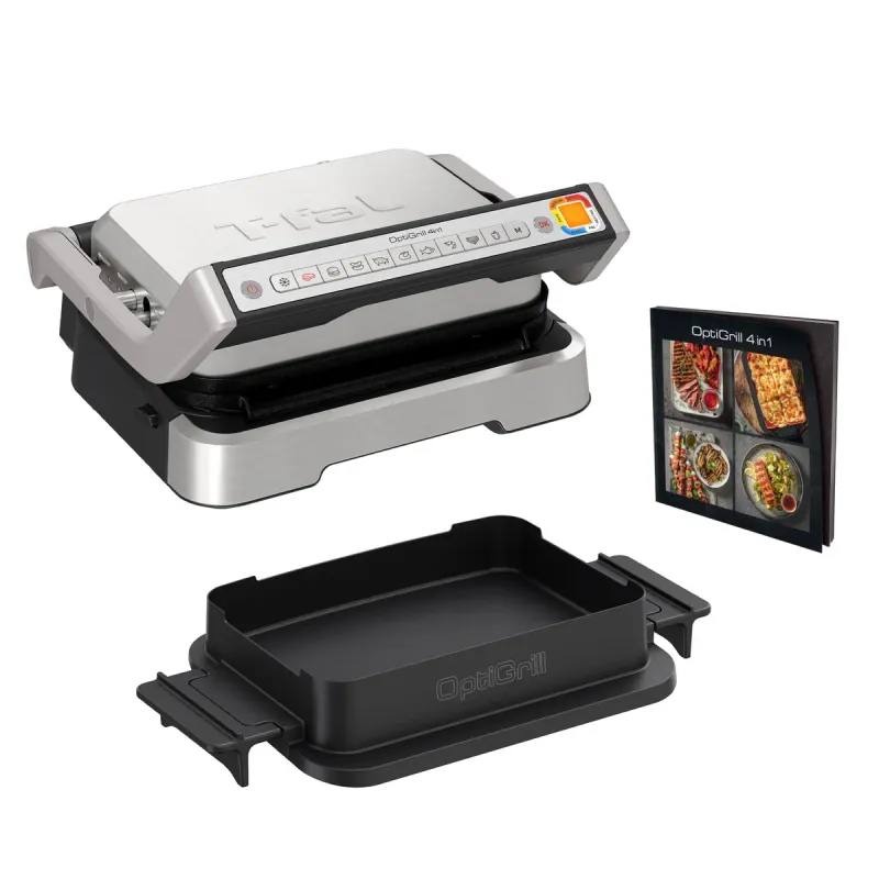 T-Fal OptiGrill 4-in-1 Smart Indoor Electric Grill