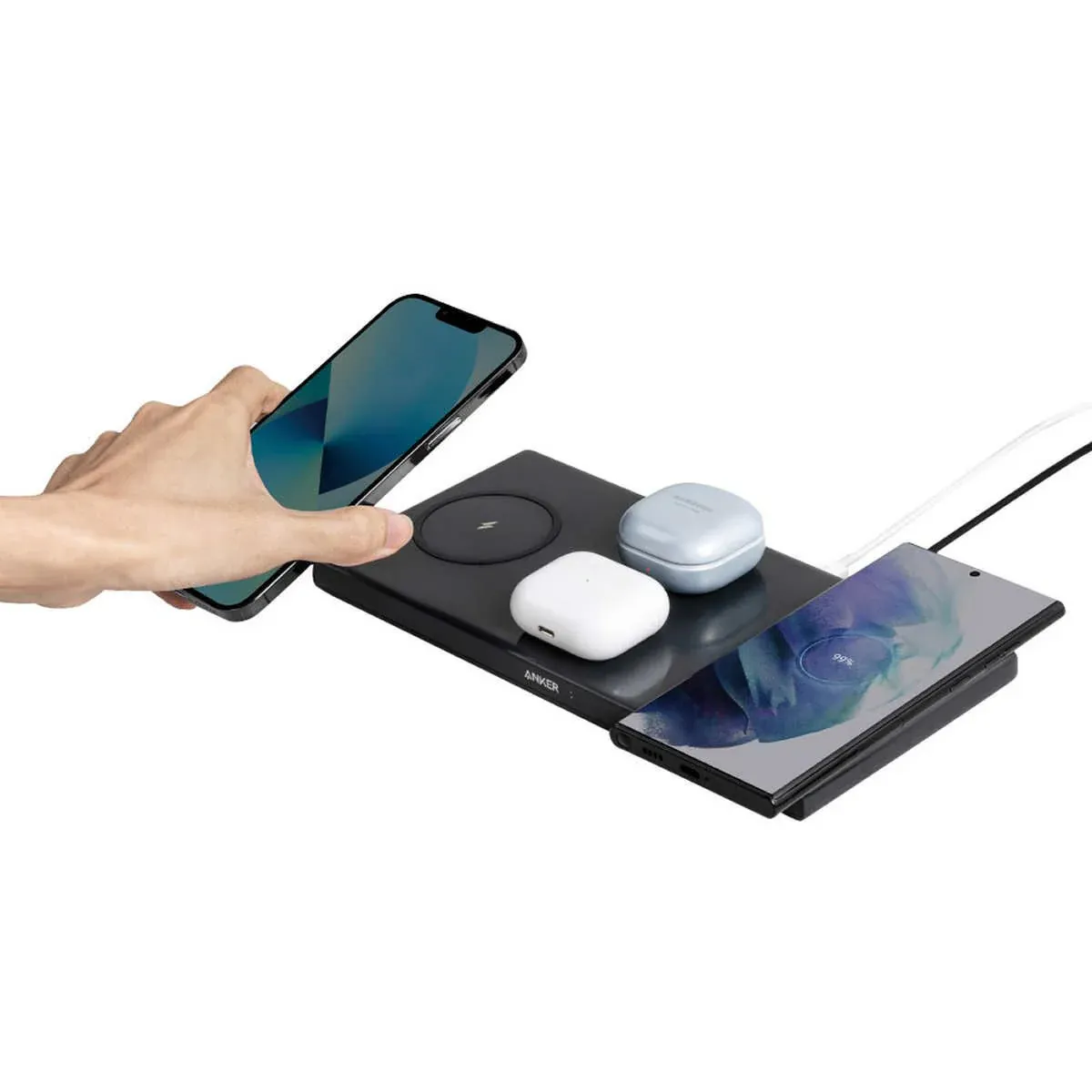 Anker | Power Wave 5-in-1 Wireless Charger - Black | B2558H115