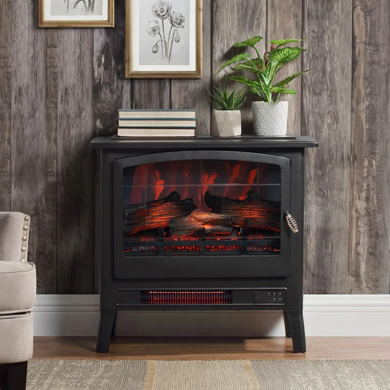 Bayside Furnishings Infrared Electric Fireplace Stove Heater