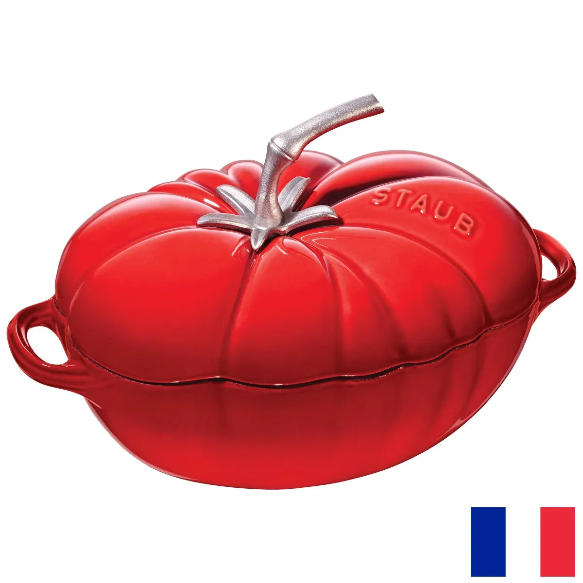 Staub Cast Iron Tomato Dutch Oven, 3 L Colou Red