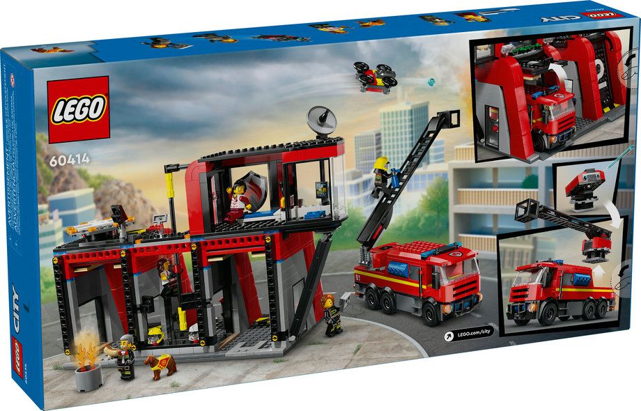 Lego City Fire Station with Fire Truck V39 – 60414