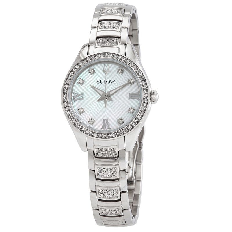 Bulova  Crystal Quartz Ladies Watch Case Back  Solid