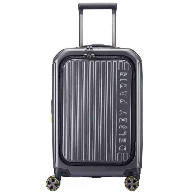 Delsey Hybrid Hardside Carry On With Front Lid Opening Anthracite Colour	Anthracite