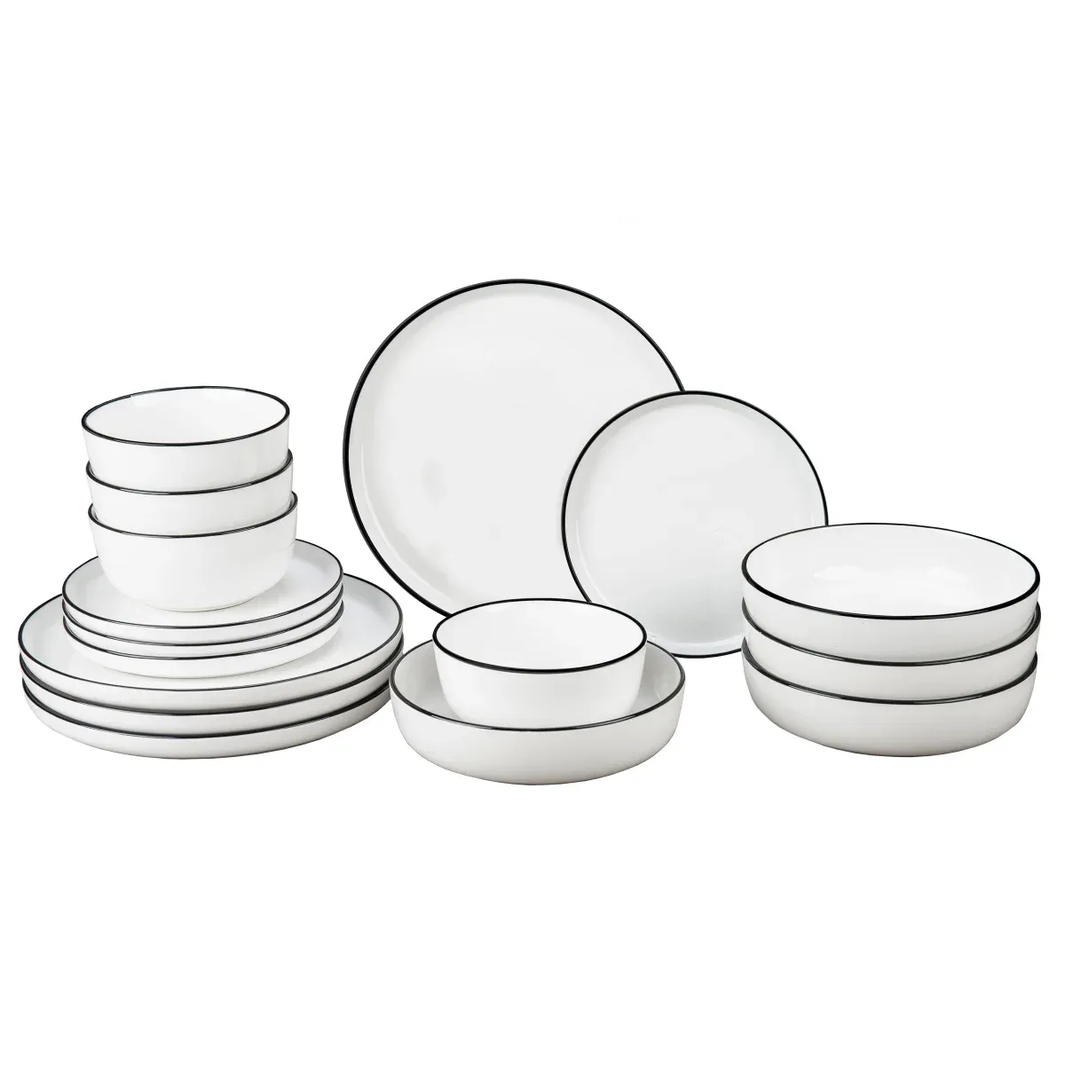 BIA Cordon Bleu Aubry Porcelain Dinnerware Set, 16-piece Colour White