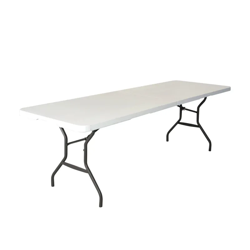 Lifetime 244 cm (8 ft.) Commercial Fold-in-Half Table Colour White